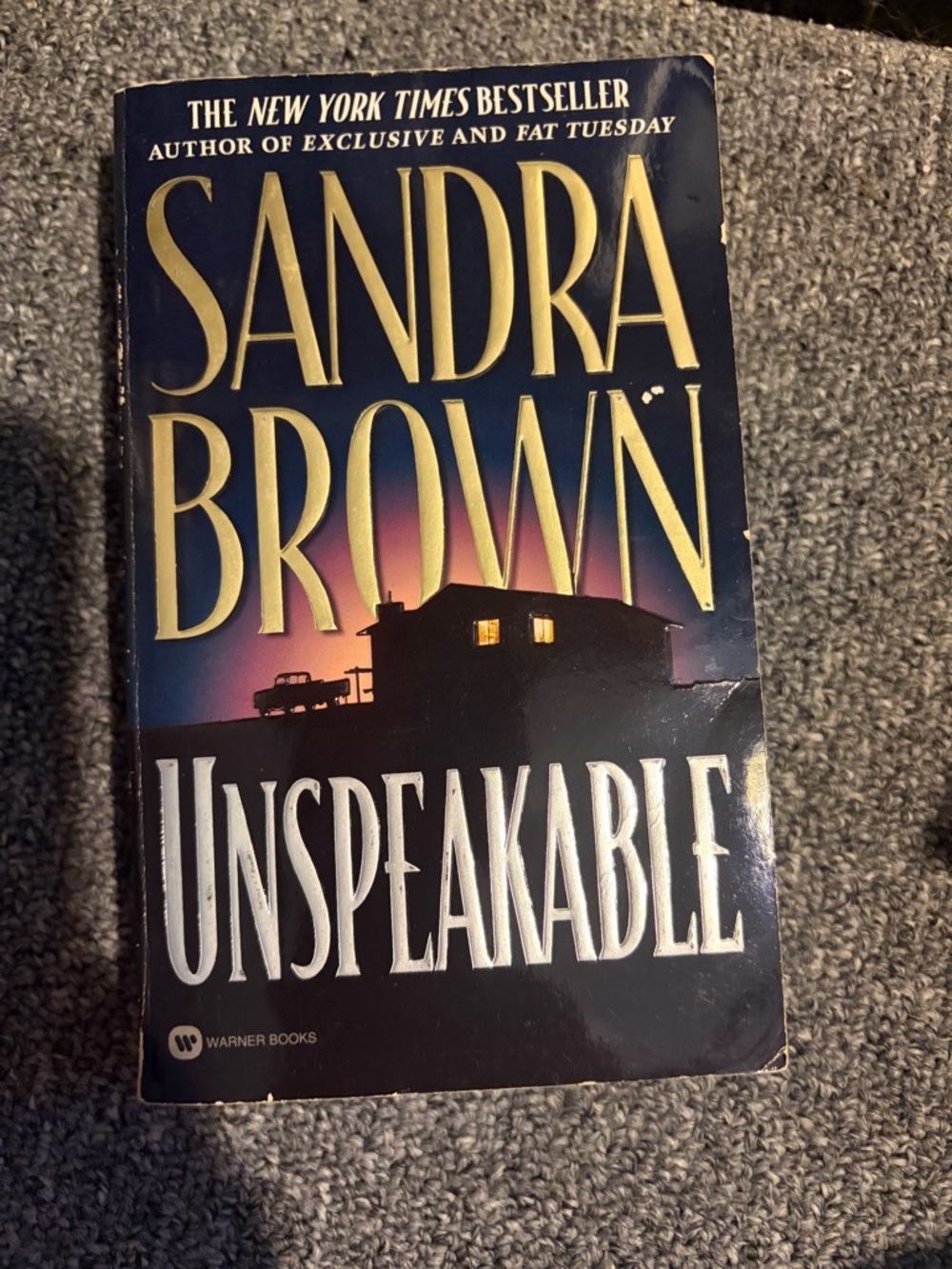 Unspeakable book by Sandra brown